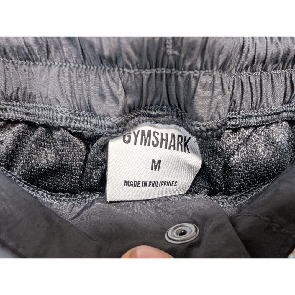 Gymshark Joggers Mens Medium Black Lightweight Nylon Gym Training Workout Lift - Picture 5 of 6